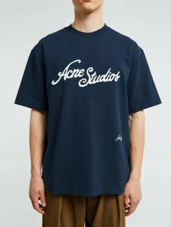 Logo T-shirt i Deep Blue