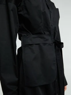 Long Shirt Dress i Black