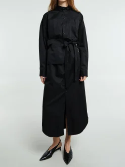 Long Shirt Dress i Black