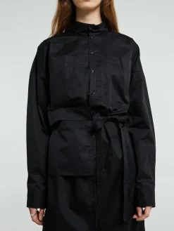 Long Shirt Dress i Black