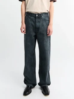 Loose Fit Jeans i Petrol