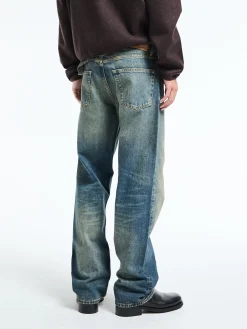 Loose Jeans i Dirty Blue