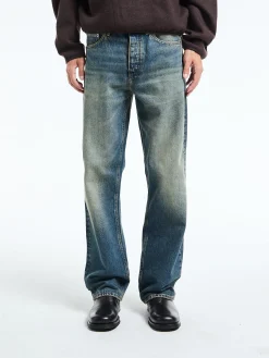 Loose Jeans i Dirty Blue