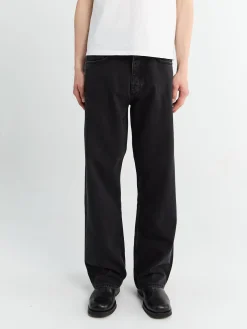 Loose Jeans i Washed Black