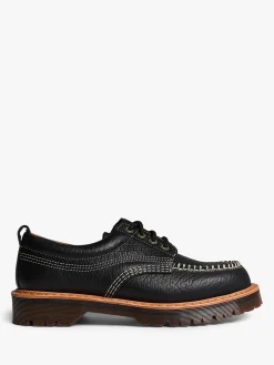 Lowell 4 Eye Shoe i Sort Wild Grain