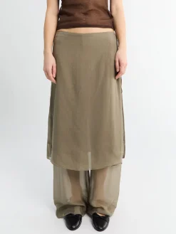 Low Silk Archive Pants i Khaki