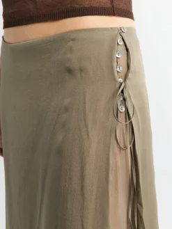 Low Silk Archive Pants i Khaki