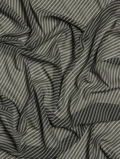 Marais Striped Tørklæde i Brun og Hvid