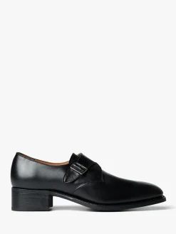 Men's Pedestrian Single Monk Strap i Sort