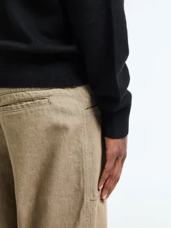 Moon Merino V-Neck Strik i Sort