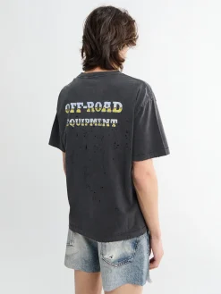 MothTech T-shirt i Aged Black