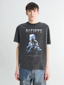MothTech T-shirt i Aged Black
