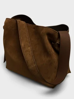 Musubi Midi Taske Ruskind i Cognac Brun