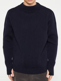 Navy Crewneck i Navy