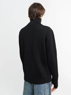 Navy Full-Zip Pockets Strik i Sort
