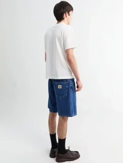Nolan Short i Blå Heavy Stone Wash