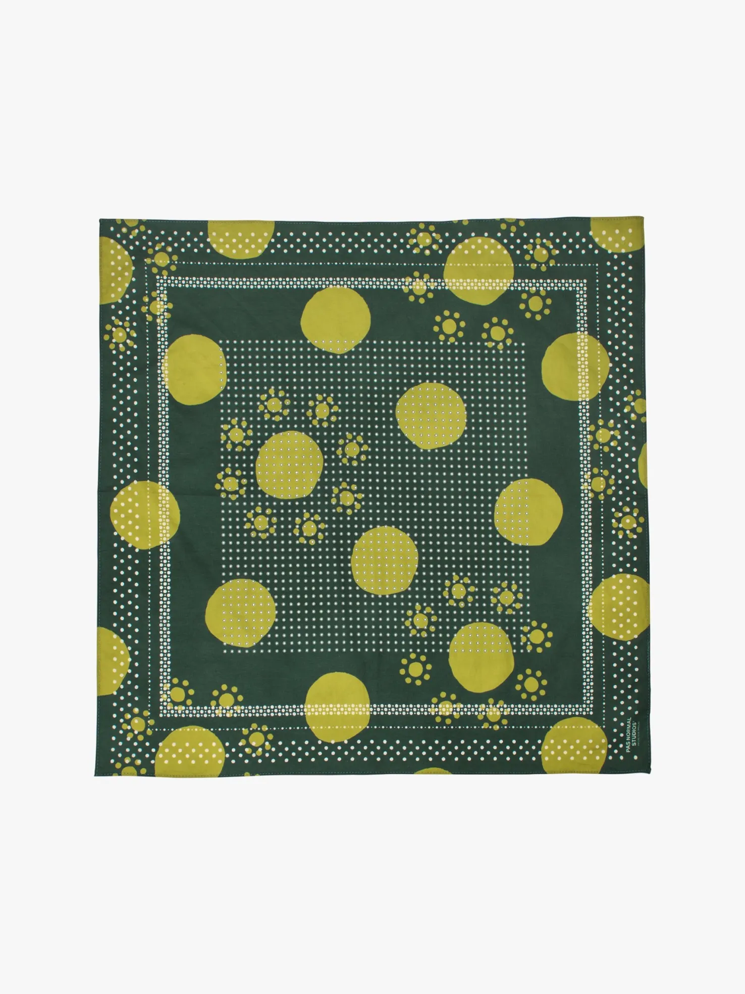 Off-Race Bandana in Moss Green
