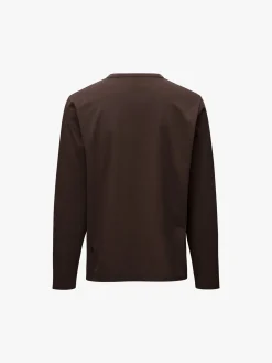Off-Race Cotton Tech Langærmet T-shirt i Mørk Lilla