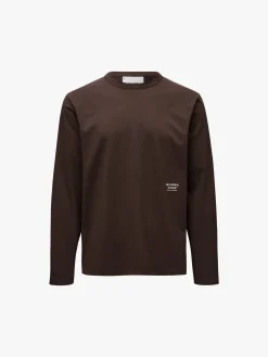 Off-Race Cotton Tech Langærmet T-shirt i Mørk Lilla