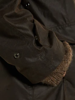 Oilskin Coat in Brown
