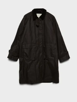 Oilskin Coat in Brown