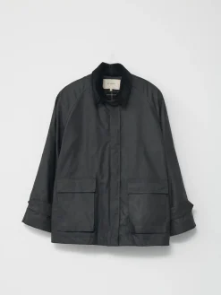 Oilskin Jacket i Sort