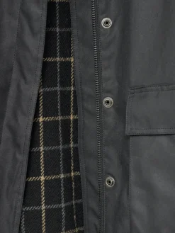 Oilskin Jacket i Sort