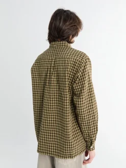 Open B.D. Panama Plaid Double Face Skjorte i Brun