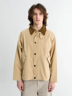 Oversized Transporter Casual Jacket i Stone