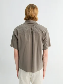 PeaceShell River Shirt Kortærmet i Falcon