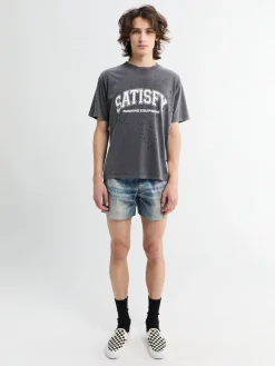 PeaceShell 5 Uforede Shorts i digital Denim