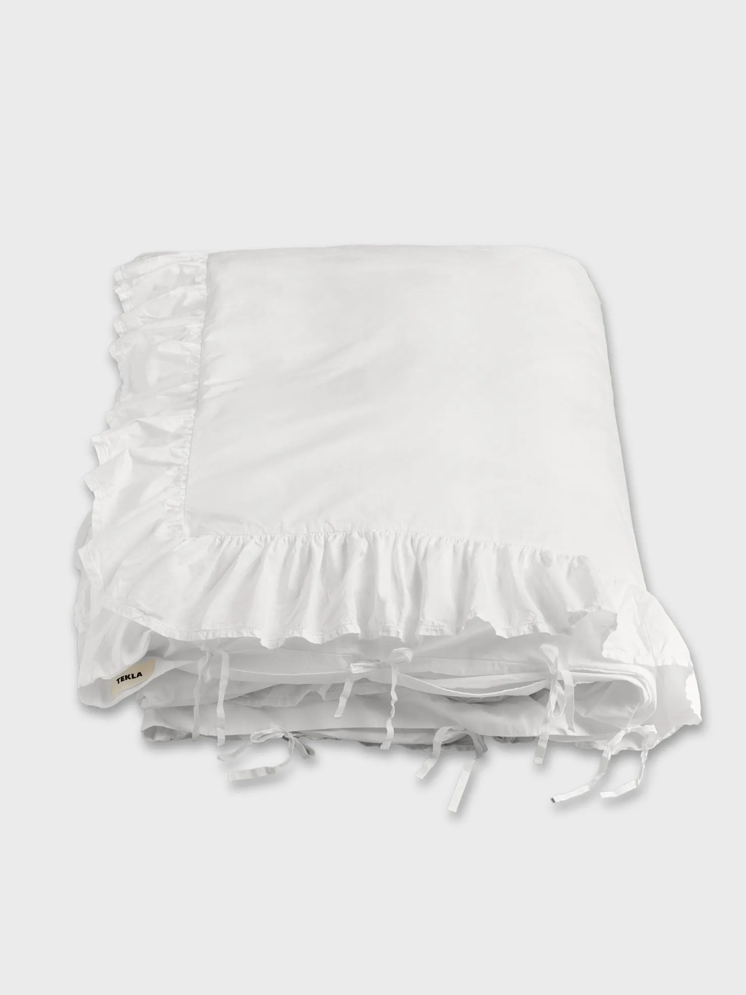 Percale, Broderie Anglaise, Dobbelt Dynebetræk i Broken White/Elodie