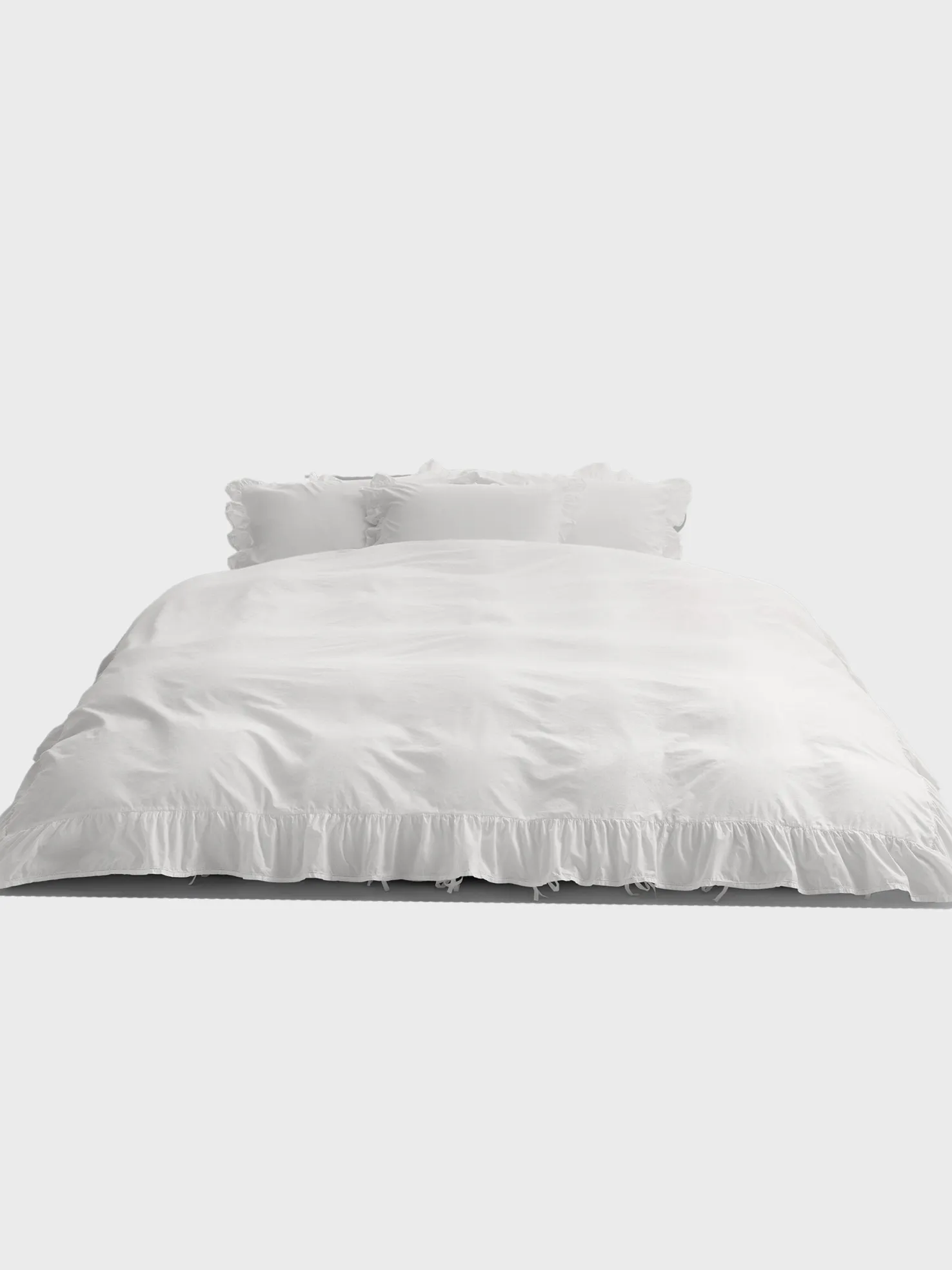 Percale, Broderie Anglaise, Dobbelt Dynebetræk i Broken White/Elodie