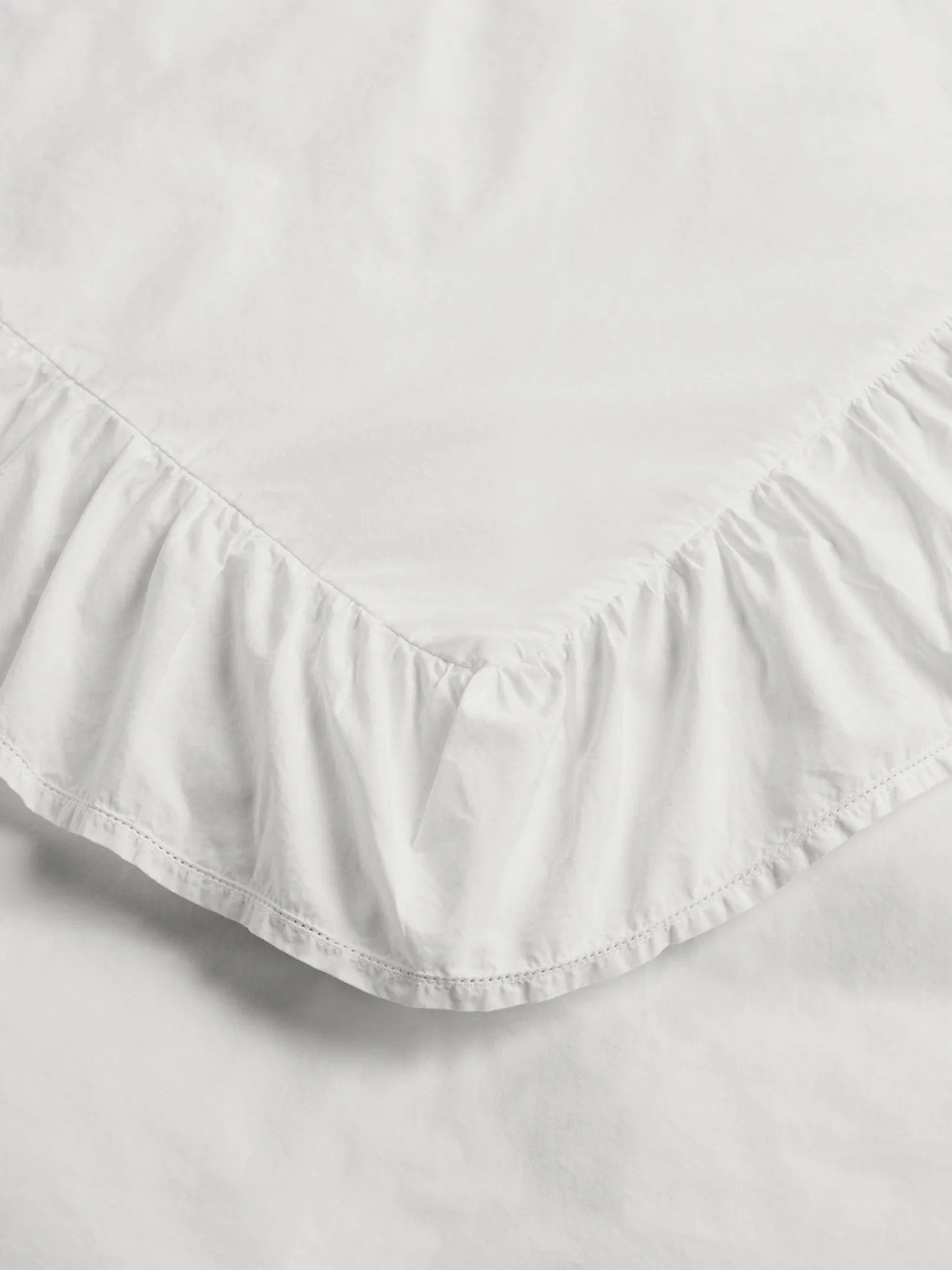 Percale, Broderie Anglaise, Dobbelt Dynebetræk i Broken White/Elodie