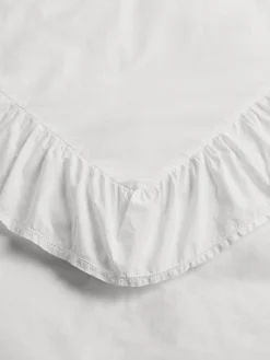Percale, Broderie Anglaise, Enkelt Dynebetræk i Broken White/Elodie