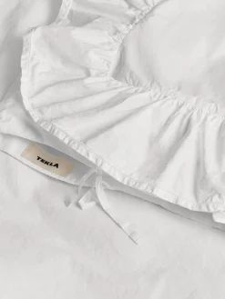 Percale, Broderie Anglaise, Enkelt Dynebetræk i Broken White/Elodie