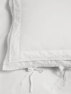 Percale, Broderie Anglaise, Enkelt Dynebetræk i Broken White/Perle