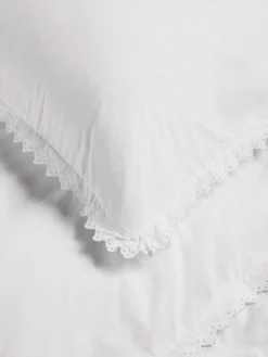 Percale, Broderie Anglaise, Pudebetræk i Broken White/Anaïs