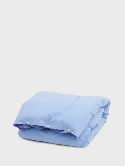 Percale Dynebetræk i Island Blue