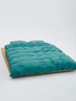 Percale Dynebetræk i Vintage Green