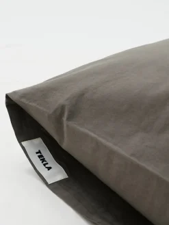 Percale Pillow Sham in Dark Taupe