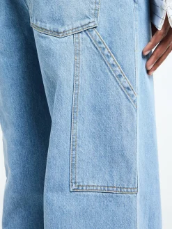 Pickerby Denim Bukser i Light Blue