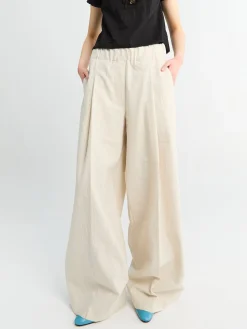 Pila Wide Pants i Ecru
