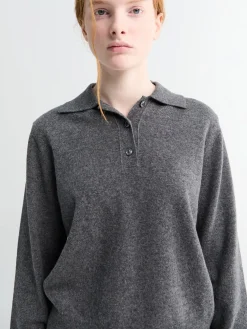 Polo T-shirt i Mørkegrå