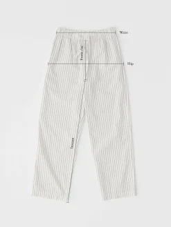 Poplin Pyjamas Bukser i Shirt Blue