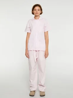 Poplin Pyjamas Bukser i Soft Pink