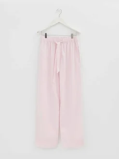 Poplin Pyjamas Bukser i Soft Pink