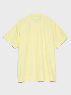 Poplin Pyjamas Kortærmet Skjorte i Lemonade