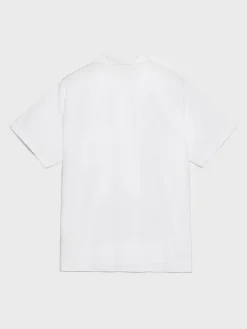 Poplin Pyjamas Kortærmet Skjorte i Alabaster White