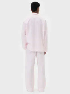 Poplin Pyjamas Skjorte i Hatty Stripes
